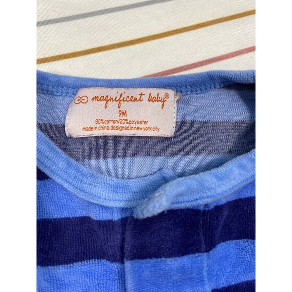 Magnificent Baby Magnetic Stripe Footed Sleeper Set – 9 Months (Bundle) - Picture 3 of 4